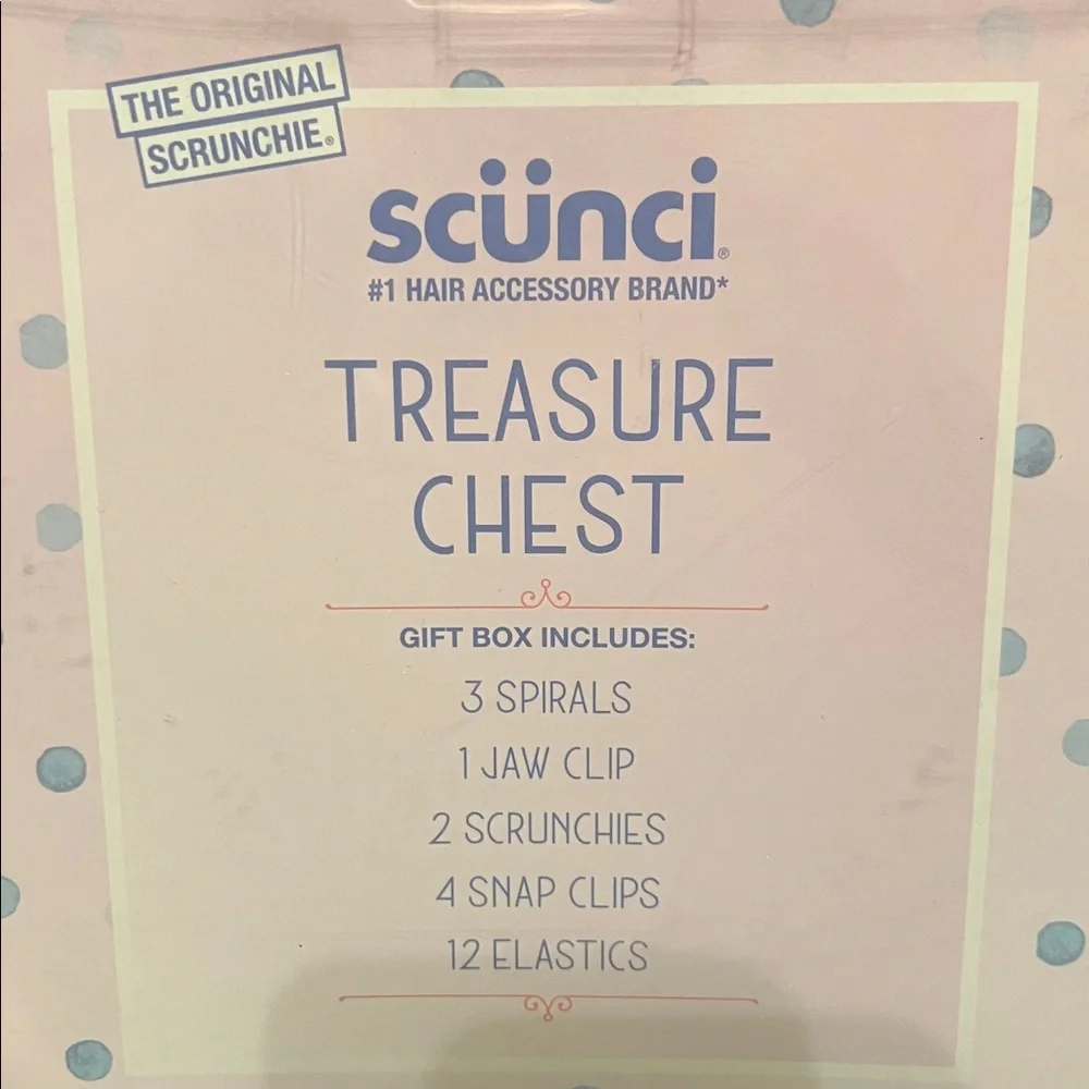NWT, 2 BOXED OF SCUNCI, GIRLS HAIR ACCESSORIES